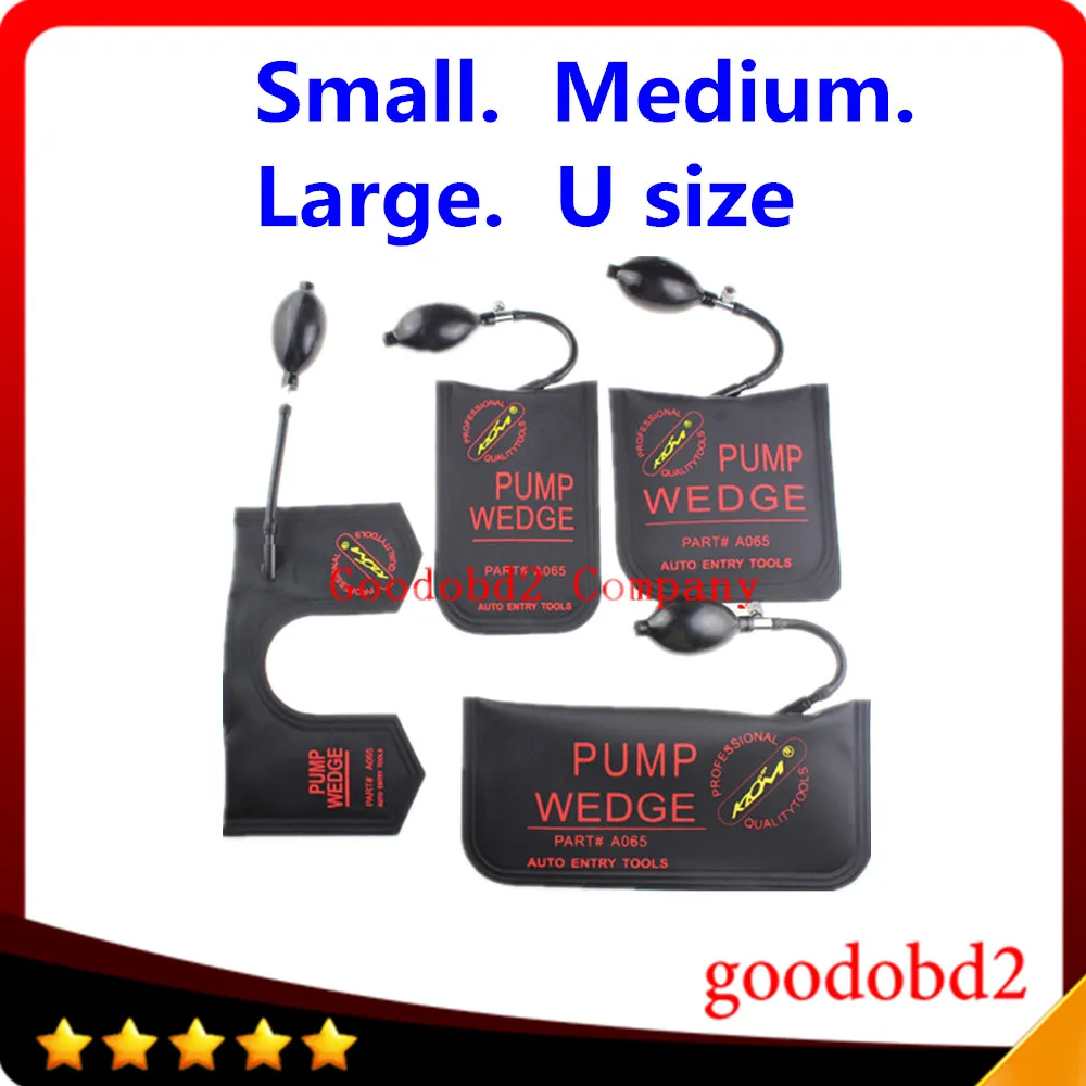 

4pcs/lot Cheap New Air Wedge diagnosit tool pump wedge Auto Locksmith Tool S/M/L/U type wedge