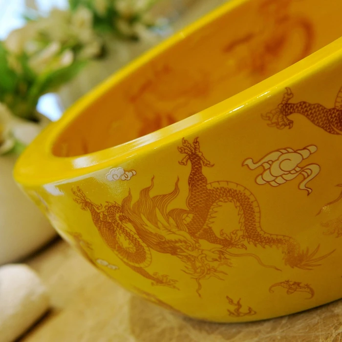 Bathroom Lavabo Ceramic Counter Top Wash Basin Cloakroom Porcelain Vessel Sink bathroom sinks ceramic basin (1)