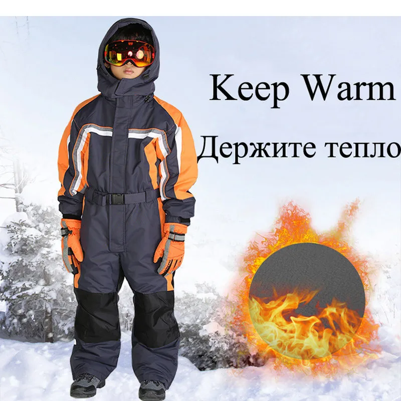 Верхняя одежда для детей; теплые лыжные куртки; утолщенный детский лыжный костюм; комплекты одежды для мальчиков и девочек; зимние детские комбинезоны для От 2 до 7 лет