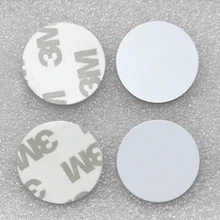 T5577 125 кГц рчид ПВХ монета тег/rfid Монета/rfid тэг диск с помощью клейкой ленты 3м клейкий 10 шт./лот