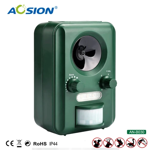 Solar ao ar Livre do Jardim de Controle Controle de Uso Frete Grátis Ultrasonic Animal Aosion de Uso Intermitente Morcegos Aves Raposa Cães Gatos Repeller Repelente