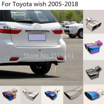 

car cover muffler pipe outlet dedicate exhaust tip tail For Toyota Wish 2005-2008 2009-2011 2012 2013 2014 2015 2016 2017 2018