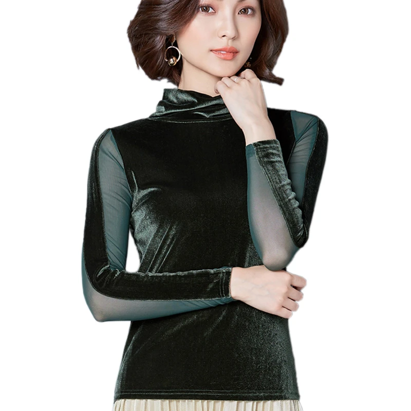 velvet tops womens plus size