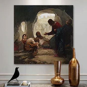 

Jesus Christ Jesus Canvas Posters and Prints Wall Art Pictures for living room Home Decor cuadros decoracion Oil painting 0005