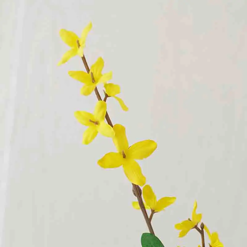 New Artifical Flower Decoration Yellow Primrose Silk Flower Home Wedding Decoration Design Houses Sitting Room Dining-room Porch