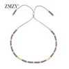 ZMZY estilo Boho estilo de Miyuki Delica brazaletes con cuentas de semillas para las mujeres joyería de pulsera de la Amistad colgante colorido brazalete hecho a mano ► Foto 2/6