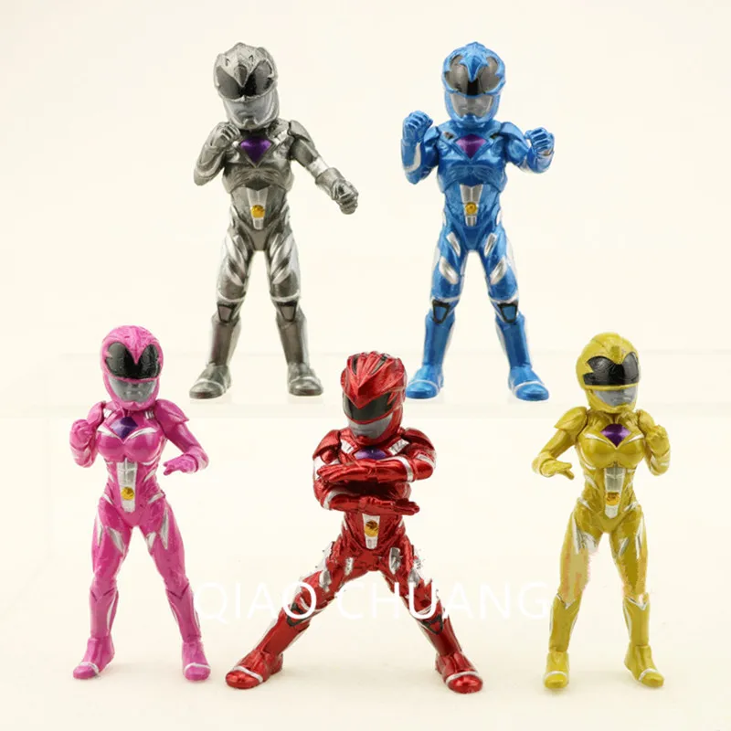 

America Science Fiction 5Pcs/set Mecha Superman 5 Colors Warrior Special Armor PVC Action Figure Collection Model Toy 8CM G231