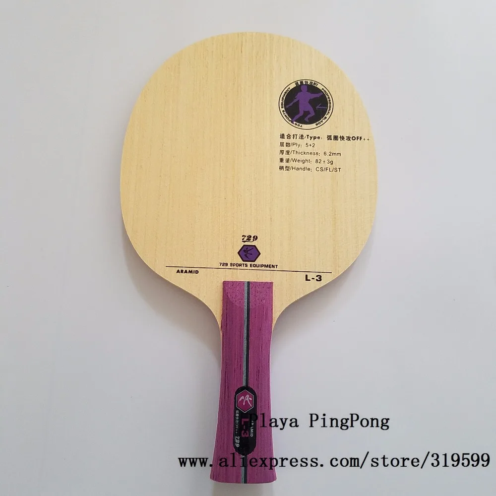 

RITC 729 Friendship L-3 (L3, L 3) ARAMID OFF++ Table Tennis Blade for PingPong Racket