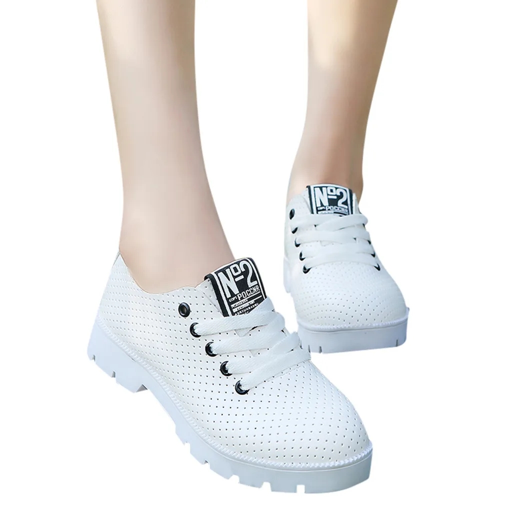 Plus Size Breathable Shoes Women Sneakers Vulcanized Shoes Ladies Shoe Spring Autumn Women's Female Thick-Soled Sneakers