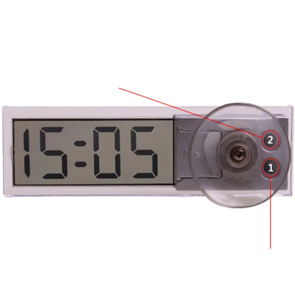 Creative Suck Clock for Car chuck type electronic clock automotive digital table transparent LCD clock Drop shipping Creative Suck Clock for Car chuck type electronic clock automotive digital table transparent LCD clock Drop shipping