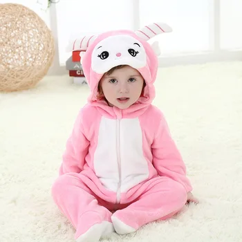 

2020 Animal Pink Sheep Design Baby Romper Long Sleeve Infant Romper Baby Jumpsuit Baby Clothing 100% Cotton Body Suit RL1
