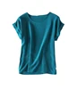 Summer new arrive high quality 100% silk office lady blouse short sleeved ► Photo 2/4