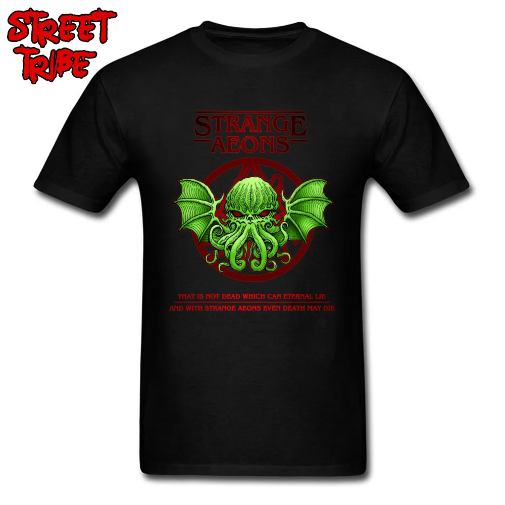 Tees call of cthulhu Tee Shirt Summer/Autumn Company Casual Short Sleeve 100% Cotton Round Collar Men T Shirts Casual call of cthulhu black
