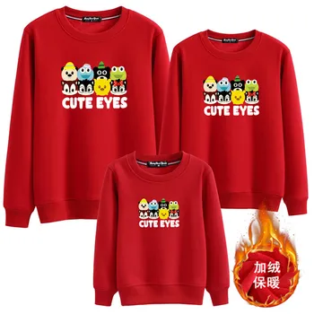 

2018 Autumn Style Family Match Clothes Long Sleeve Heart Print Woman Dad Kids Boy Girl T-shirt Tops Outfit Matching Clothing