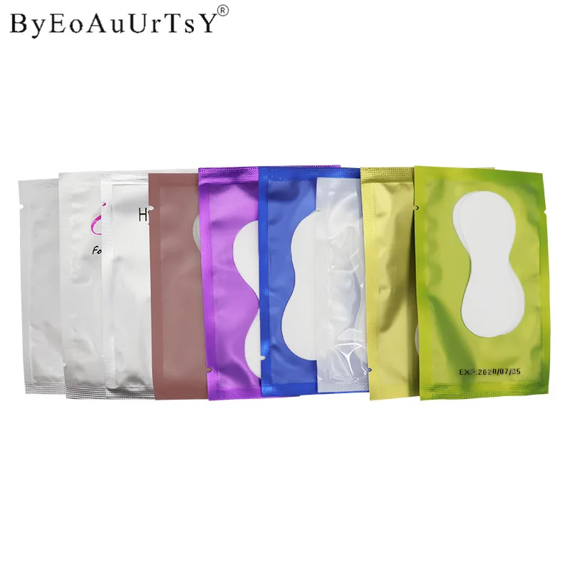 50pcslot Eyelash Extension Under Eye Pads Paper Patch Eye Tips Sticker Wraps New Paper Patches for Eyelash Makeup Tools 2018 (10)