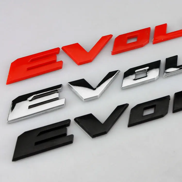 Evolution X Trunk Emblem Rear Back Badge Decal Sticker For MITSUBISHI Lancer