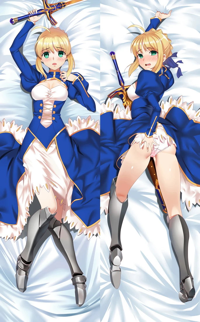 Аниме Dakimakura Body Fate Stay Night Saber 150x50 см 100x35 см чехол для подушки манга 1