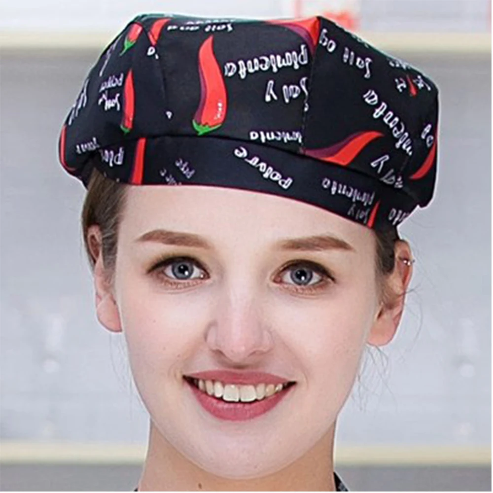 

High quality Chef Hats Cafe Bar Waiter Beret Restaurant Kitchen Workwear Baking Caps Men Women Breathable Forward Caps chef hats