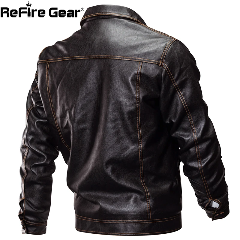 ReFire Gear зимняя куртка из искусственной кожи Мужская тактическая армейская бомбер