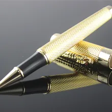 1 шт. золото Jinhao шариковая ручка 0,7 мм черные чернила Заправка хорошее качество Бизнес офисные подарок знак перо с драконом клип