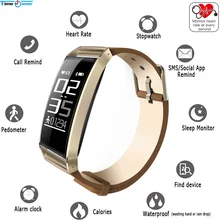 Время владельца WP101 Bluetooth умный браслет 24 часа непрерывный сердечный ритм звонки/SMS/Social App Notifier фитнес-трекер умный Браслет