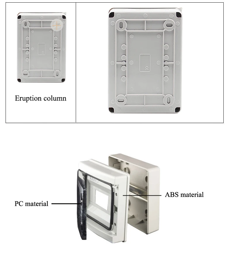 HT серии 5Way IP65 водонепроницаемый и пылезащитный распределительный ящик MCB Коробка ABS PC материал для автоматических выключателей внутри на стене