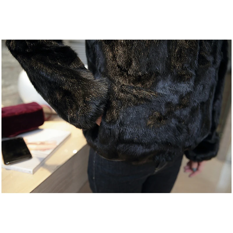 Collection Femmes Automne Nouvelle De Réel Veste Hiver Fox 2018 Naturel Noir Fourrure Mode Survêtement Manteau Vison Col 6xIOddnSq