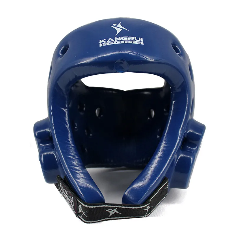 Дети взрослые kickboxing head guard для мужчин и женщин Красный Синий professional kangrui taekwondo
