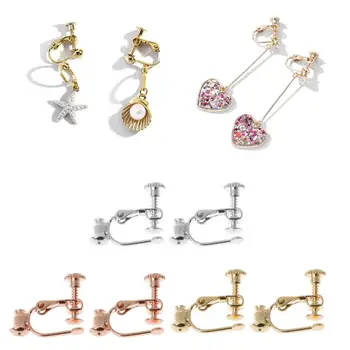 

ANGELADY 1 Pair DIY Earring Converters For No-pierced Ears Turn Any Stud Into A Clip-On Jewelry Tools