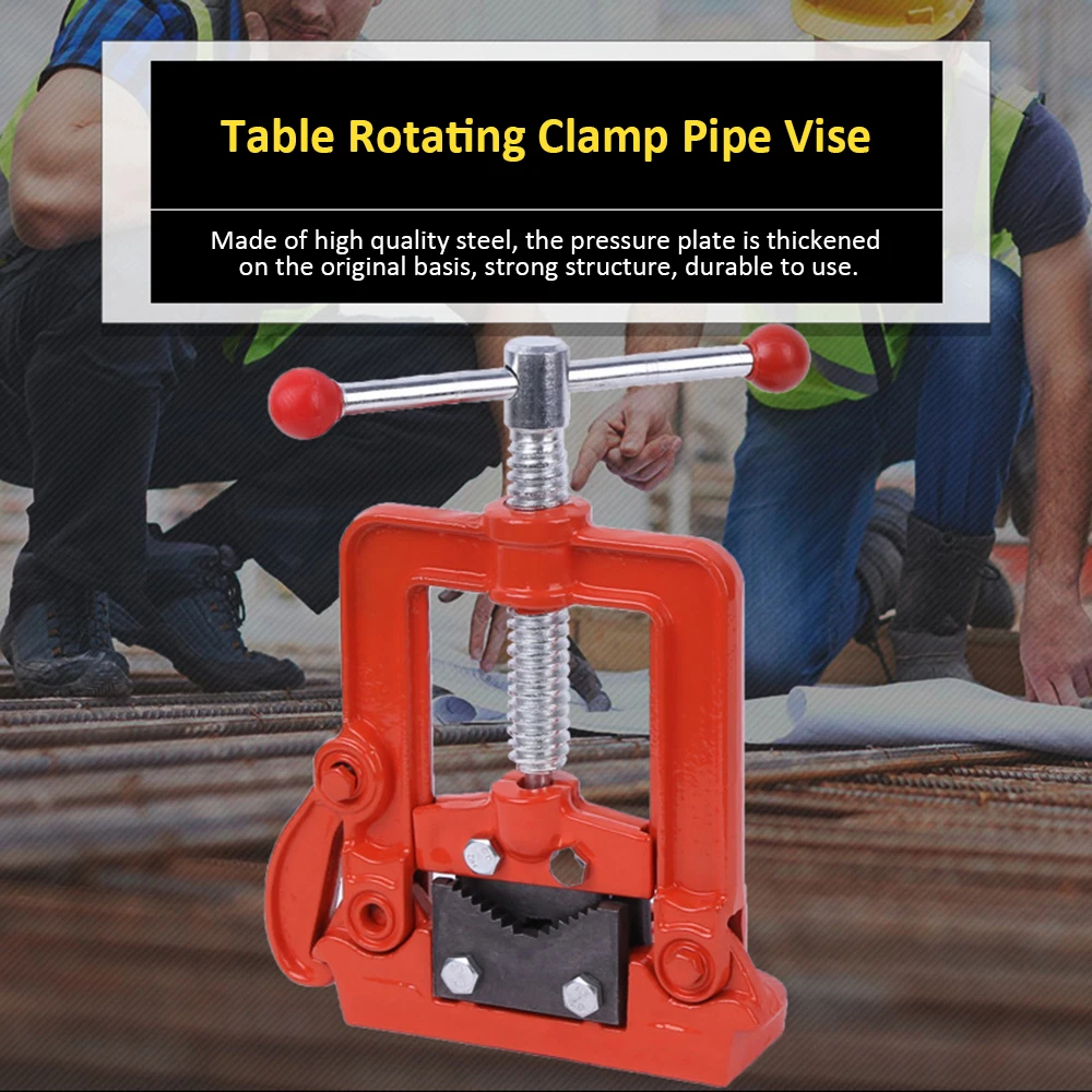 

2/3/4 inch Vise Table Vice Workbench Rotating Clamp Pipe Vise Bench Pipe Vise Hinged Clamp-on Pipe Cast Iron Woodworking Vise