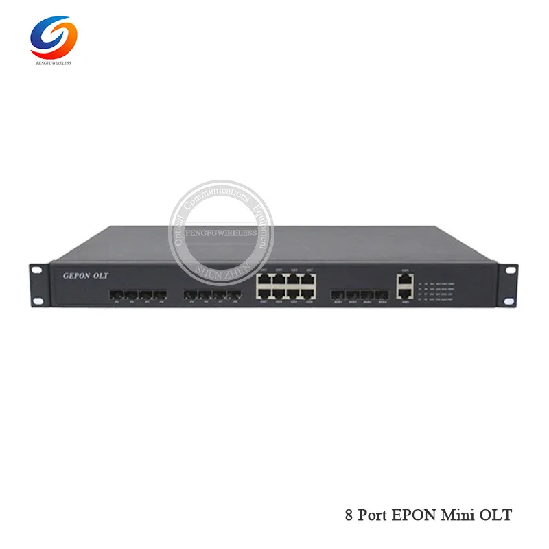 Лидер продаж Aliexpress 10G 8 PON порты EPON OLT Сетевой терминал Порт Совместимость HUA WEI ZTE