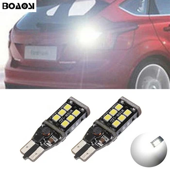 

BOAOSI 2x T15 W16W LED 2835 Chip Canbus backup reverse light lamp For Ford new focus EDGE KUGA NEW MONDEO 2013