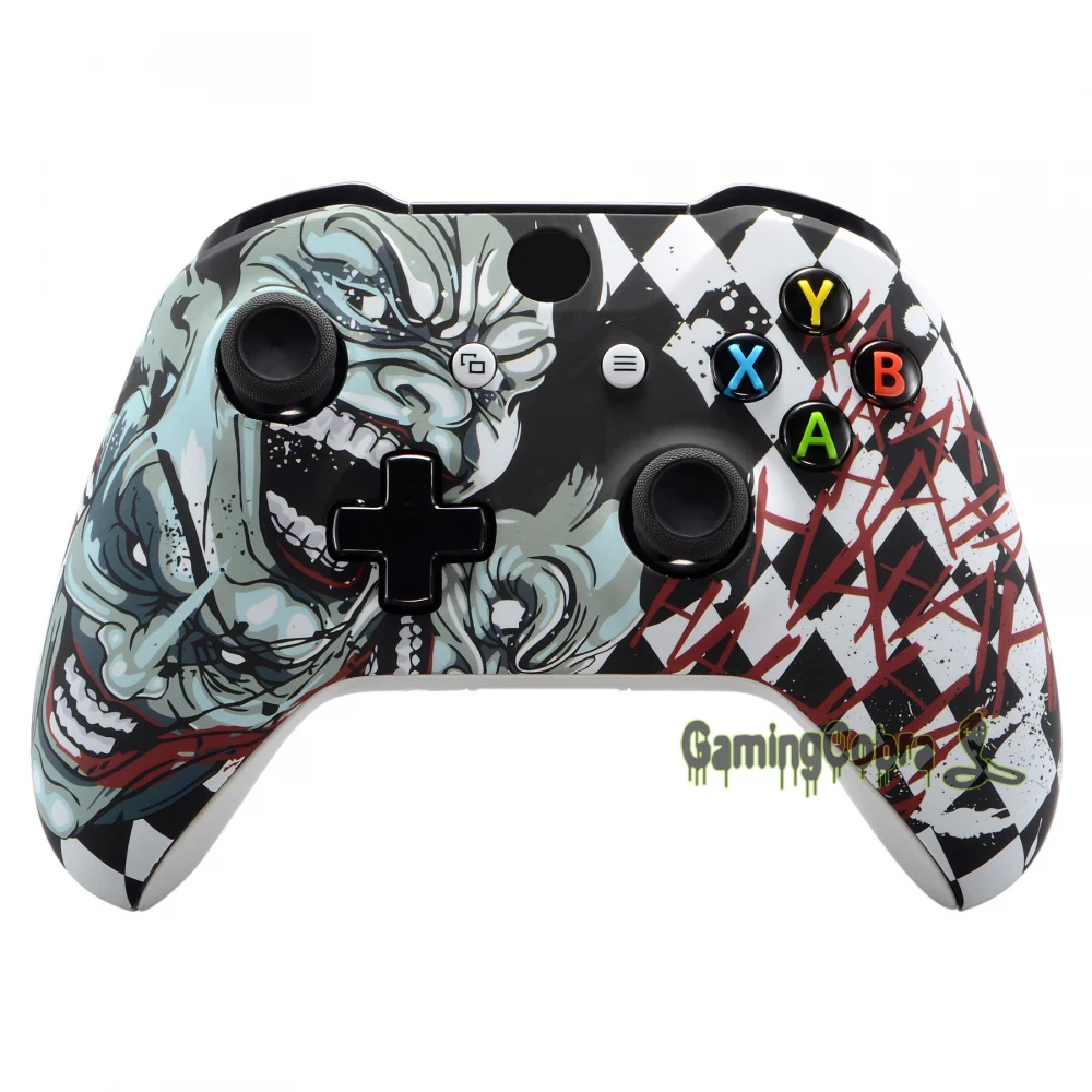 eXtremeRate Joker Soft Touch Faceplate Cover Front Housing Shell Case