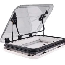 500x500 мм 19,7x19,7 дюймов RV Caravan дом на колесах светодиодный потолочный оконный люк с защитой от насекомых и солнцезащитным козырьком