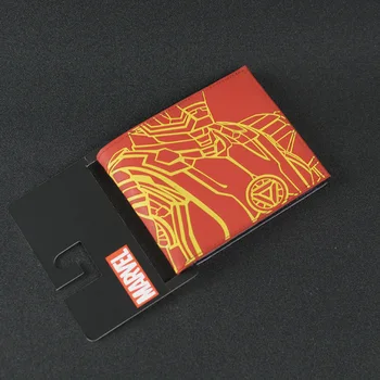 

Comics DC Marvel Popular Iron Man Wallet Anime Characters Purse Famous Designer European and American Style Men Leather Wallets