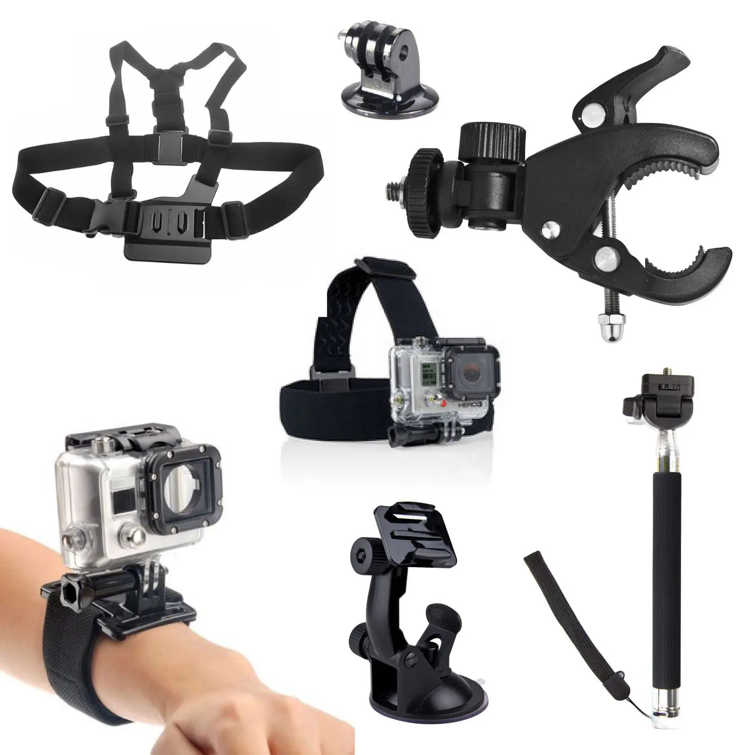 Программа для экшн камеры. Gopro kit. охлаждение для экшн камеры. детали для гоупро. амортизатор для экшн камеры.