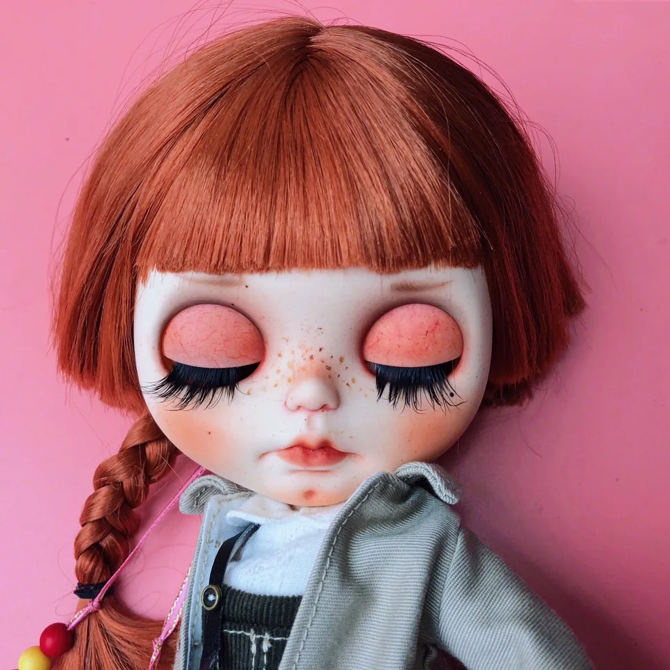 Длинные каштановые волосы макияж blyth кукла 1/6 BJD 30 см кукла игрушки 19 суставов высокое качество китайская Кукла BJD шаровая шарнирная кукла модный подарок