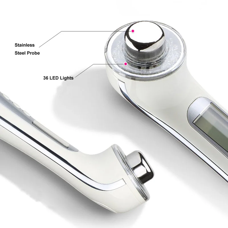  5in1 3MHz Ultrasonic Facial Massager Galvanic Spa LED Photon Massage Machine Ion Face Cleaner Ultra - 32542393116