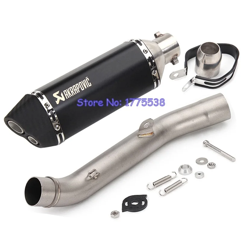 

Motorcycle Exhaust Link Pipe for Z800 2013-2016 Laser Mark Motorbike Exhaust Muffler Escape Damper Full System for Z800 13-16