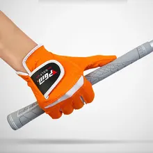 Женские практичные защитные перчатки для гольфа прочные дышащие мягкие спортивные перчатки из микрофибры противоскользящие перчатки для левой и правой руки D0016