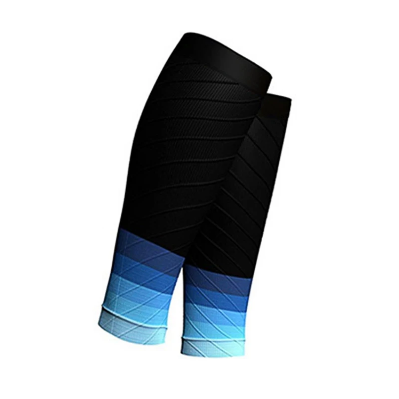 

Gradient Color Trail Running Cycling Leg Warmers Outdoor Sports Marathon Socks Football Shin Guard Breathable Calf Sleeve