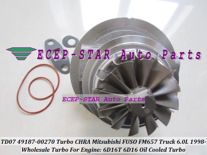 TD07-9 49187-00271 49187-00270 ME073935 Turbine Turbocharger Cartridge CHRA For Mitsubishi FUSO 6D16T Oil Cooled Turbo -