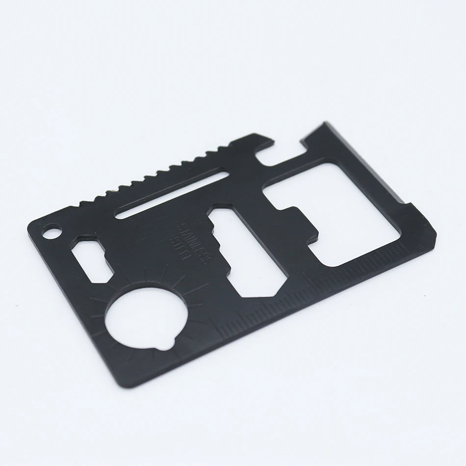 Multi Tools 11 in 1 Multifunction Outdoor Hunting Survival Camping Pocket Military Credit Card Knife Silver Multitool black Multi Tools 11 in 1 Multifunction Outdoor Hunting Survival Camping Pocket Military Credit Card Knife Silver Multitool black