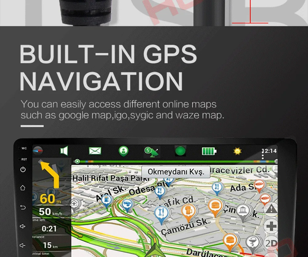 Clearance Hoxiao Android 6 for Toyota Prado 120 Land Cruiser 2004-2009 GPS HD multimedia player map navigation WIFI 9 inch 2DIN car radio 25