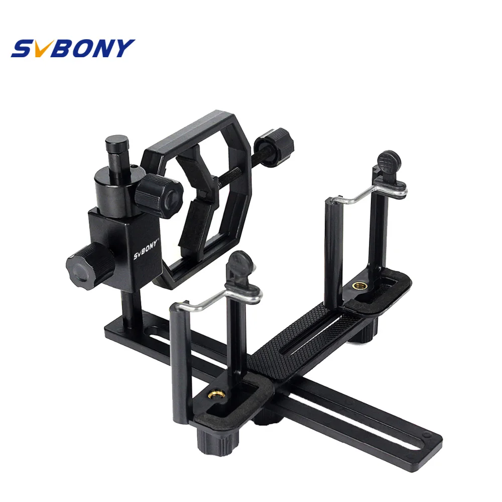 

SVBONY Telescope Adapter Camera/ Phone with 2 Phone Bracket for Microscope Astronomy Binoculars Spotting Scope Monocular F9120