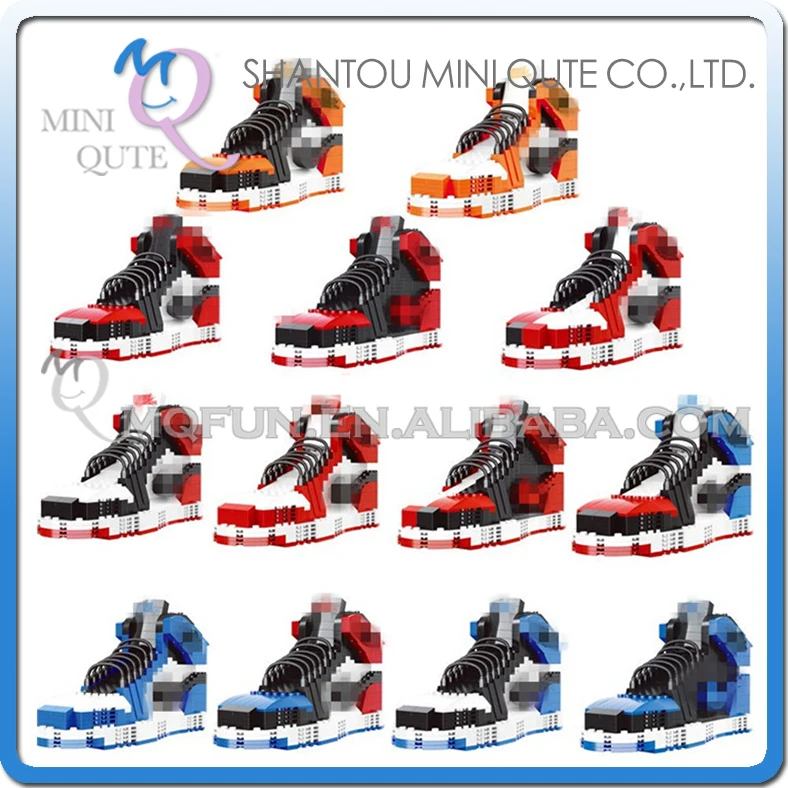 

2018 balody New Cute Sport Shoes Building Blocks Mini Diamond Bricks Jordan Basketball Shoes Toys Educational For Kids toy gift