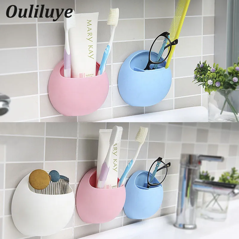 

Cute Eggs Design Toothbrush Holder Wall Suction Cups Shower Holder Bathroom Accessories Sucker Toothbrush Holder Suction Hooks