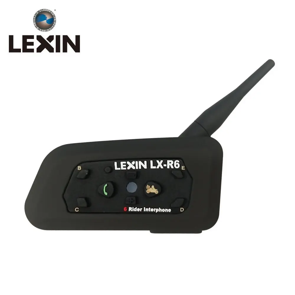 LEXIN 2 шт R6 1200 м 6 всадников мотоциклетный BT шлем домофон Мото Переговорные Гарнитуры Intercomunicador Bluetooth Para Motocicleta