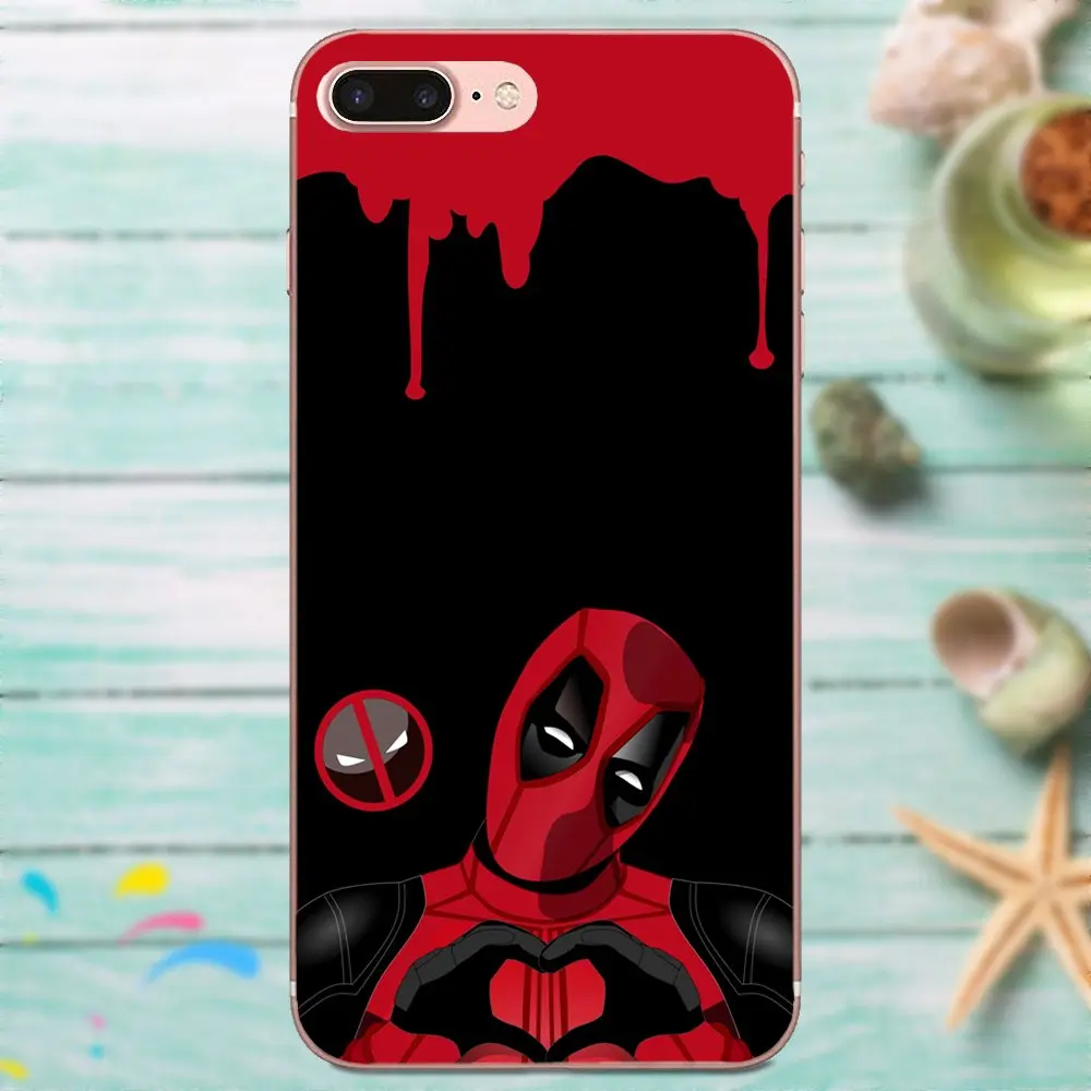 Мягкий с рисунками из ТПУ Марвел Дэдпул логотип для LG Nexus 5 5X G2 G3 mini spirit G4 G5 G6 K4 K7 K8 K10