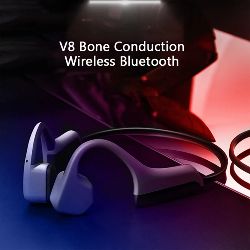 VTIN V8 Bone Conduction Wireless Bluetooth Earphone IPX5 Waterproof Outdoor Sport Headset with Microphone Handsfree Headsets     (28)